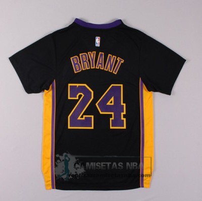 Camiseta Manga Corta Lakers Bryant Negro